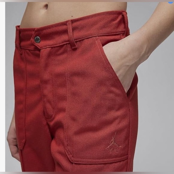 Jordan Women's Dune Red Woven Pants (FN5446-615). size small brand new - Picture 3 of 7